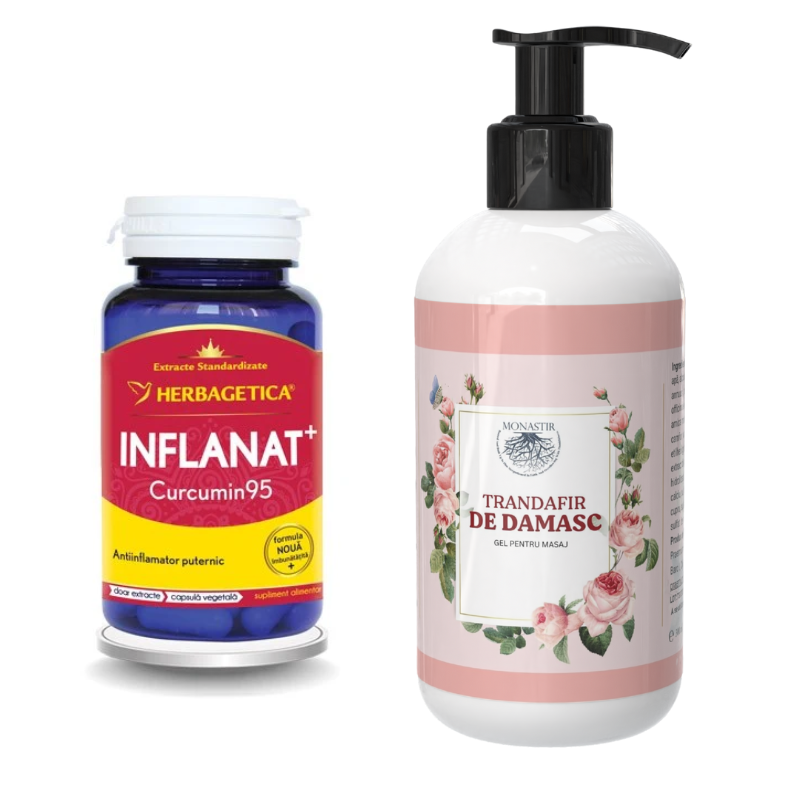 Pachet Trandafir Damasc + Inflanat Curcumin 95