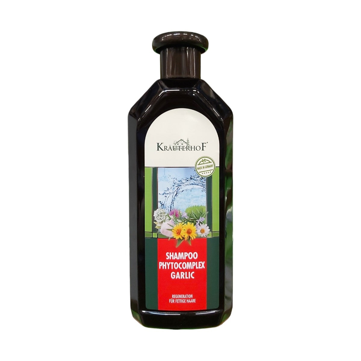 Sampon pentru par gras cu phytocomplex de usturoi Krauterhof, 500 ml