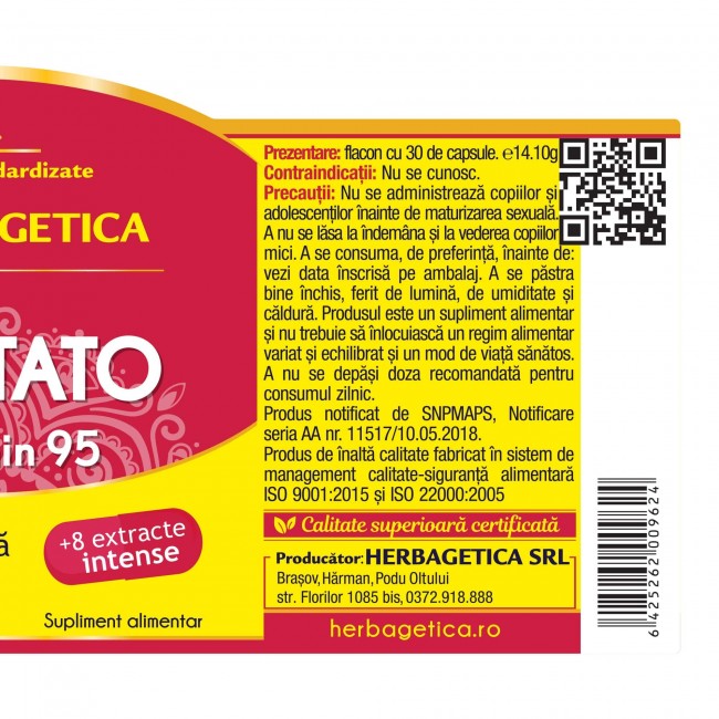 Capsule prostata - PROSTATO CURCUMIN95, 30 caps