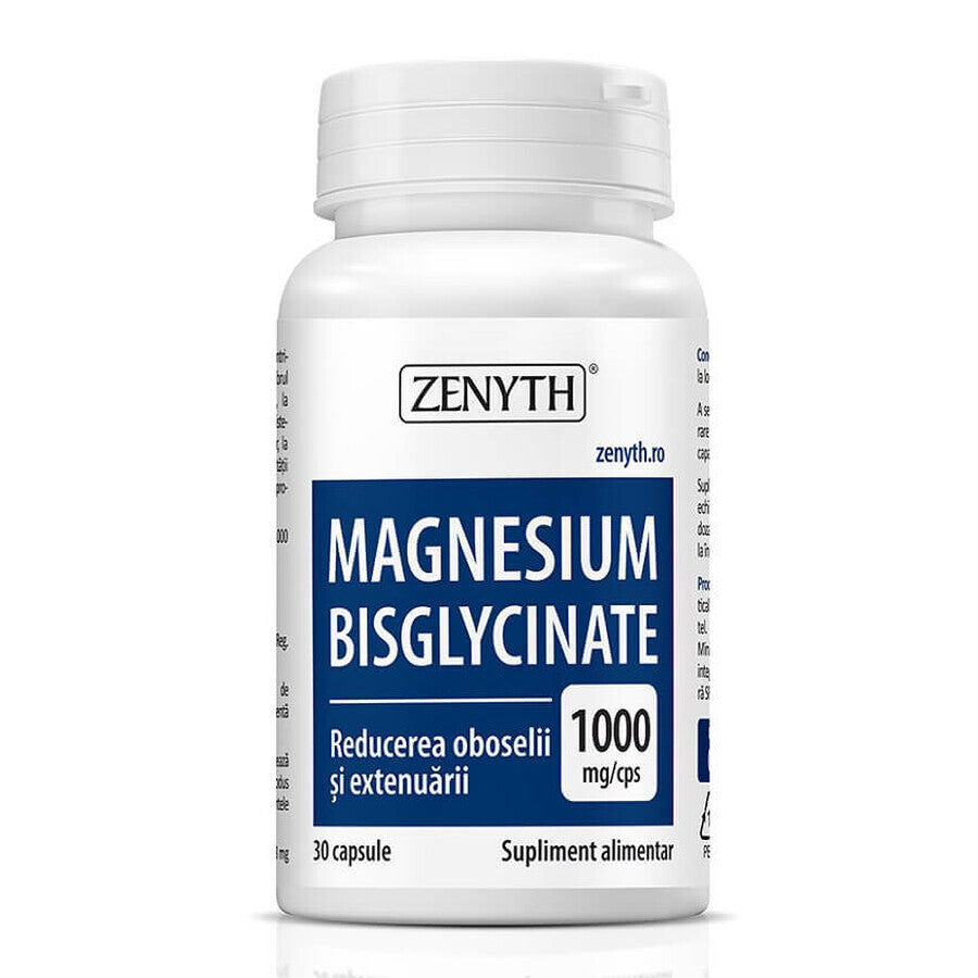 Magneziu Bisglicinat 1000 mg, 30 caps