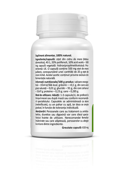 Otet din cidru de mere, 60 caps
