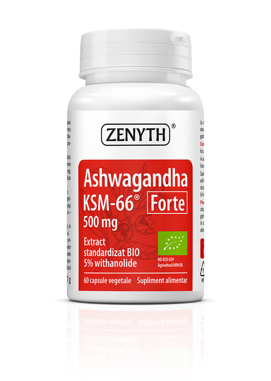 Ashwagandha KSM-66 Forte 500 mg, 60 caps