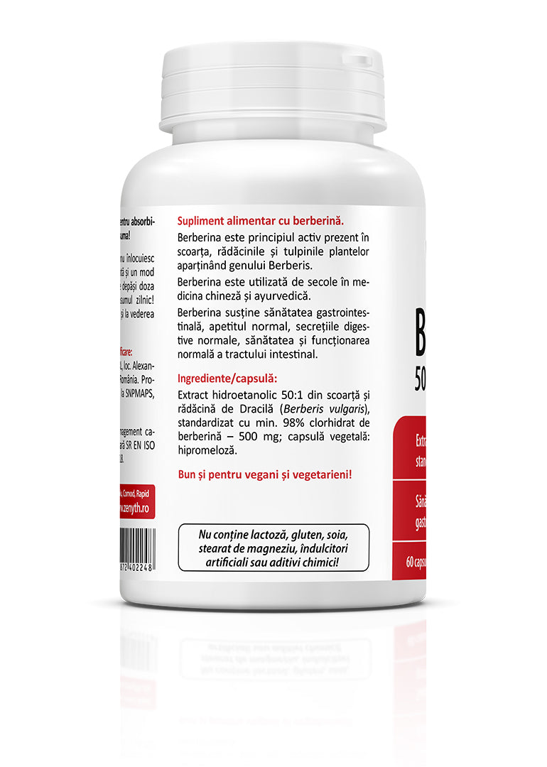 Berberină 500 mg, 60 caps