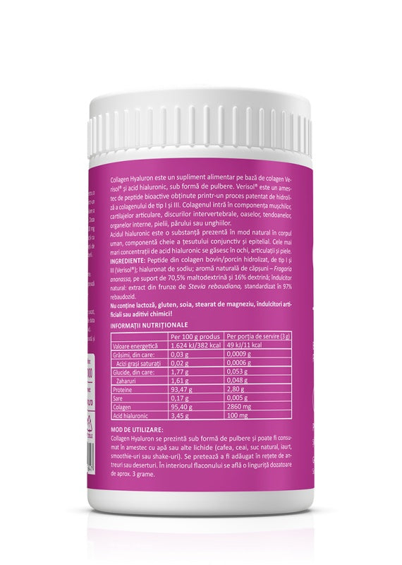 Collagen + Hyaluron, 150 g pulbere