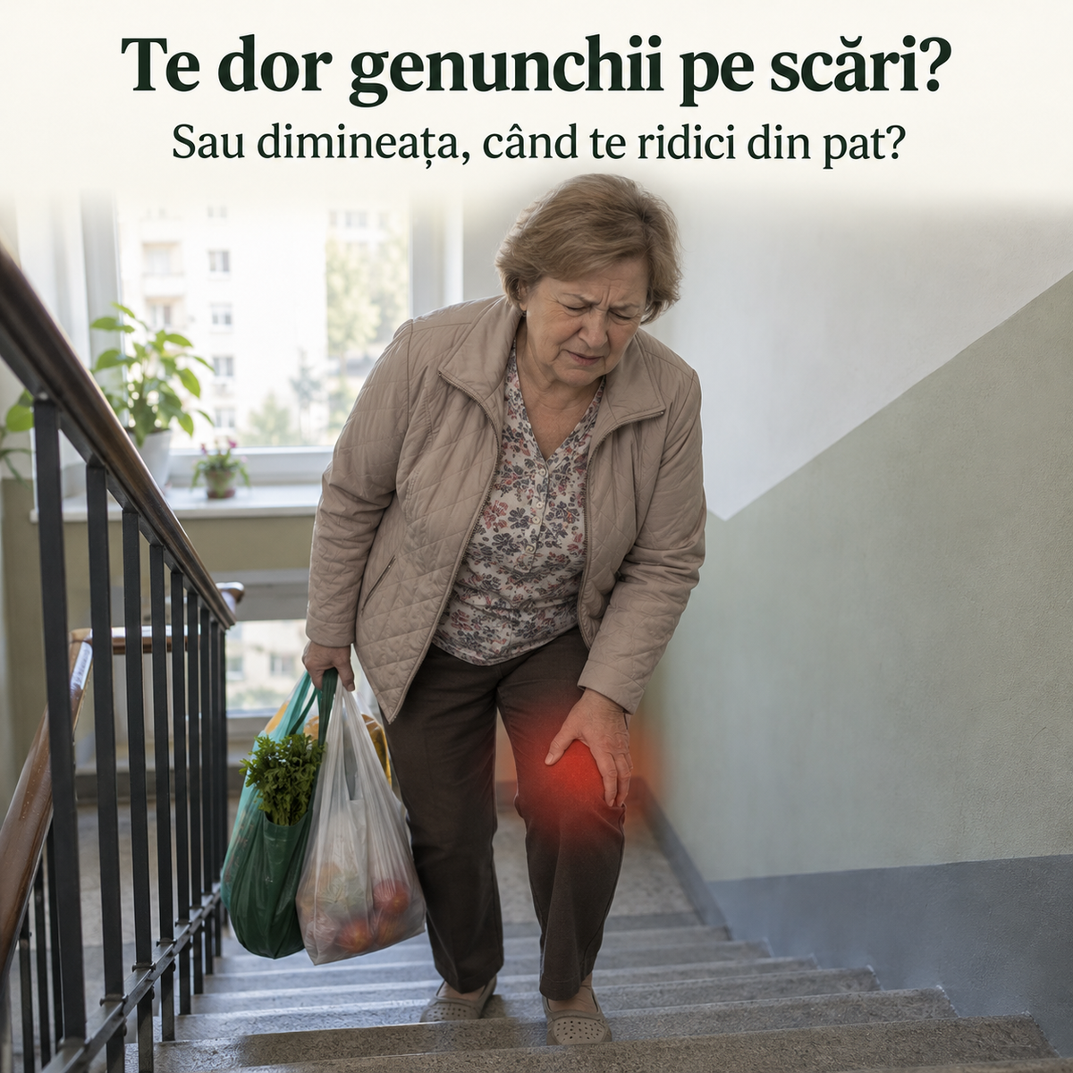 Durere de genunchi pe scări