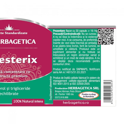 Capsule colesterol - COLESTERIX, 30 caps