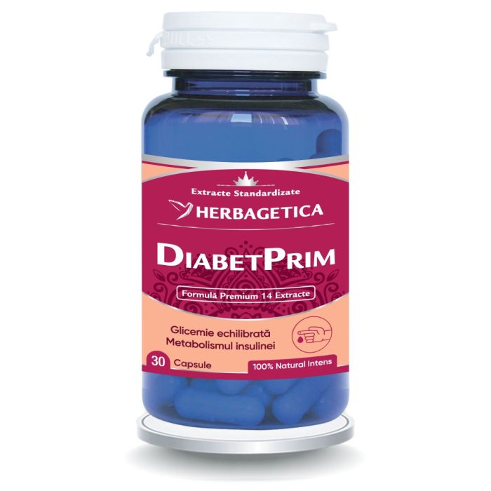 Capsule diabet - DIABETPRIM, 30 caps