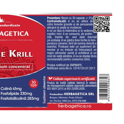 Ulei de Krill - SUPREME KRILL OMEGA 3 FORTE, 30 caps