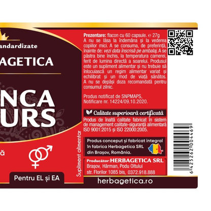 Capsule potenta - BRANCA MARELUI URS, 60 caps