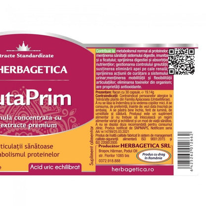 Capsule antihiperuricemice - GUTAPRIM, 30 caps