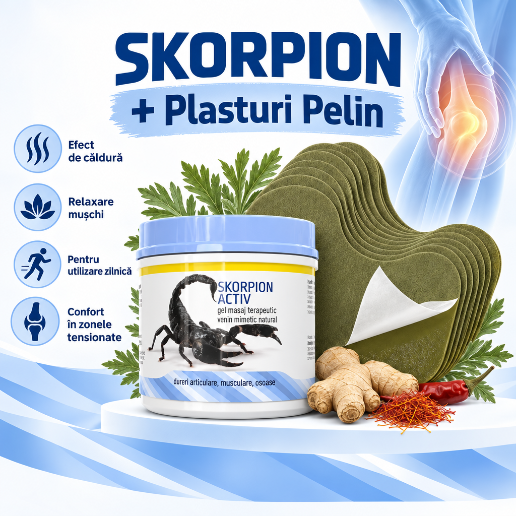 Skorpion + 30x Plasturi Pelin