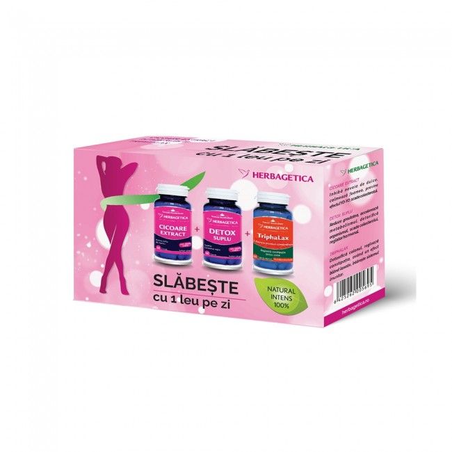 Pachet slabit - Cicoare Extract + Detox Suplu + Triphalax
